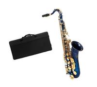 Alto Saxophone B Blue Beginners Including Cleaning Wipes Carrying Case Neck Strap and Reeds Full Set Beginner Saxophone
