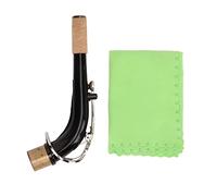 Alto Saxophone Bent Neck Set, Metal and Cork, Highly Resonant Stable Neck for Musical Instrument Parts Replacement - Enhanced Tonality, Design, for Musicians and Performers with Saxophone Neck Strap