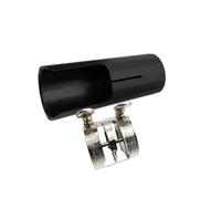 Alto Saxophone Carved Double Screw Mouthpiece Clip Plastic Cap Woodwind Instrument Accessories Saxophone Repair Parts (Color : Silver)
