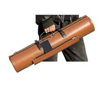 Alto Saxophone Case B Flat Treble Saxophone Luggage Box Integrated Straight Tube Split Suitcase Satchel and Carryable(Brown)