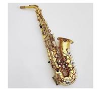 Alto Saxophone Eb Brass Gold-plated Saxophone Musical Instrument Alto Sax One-to-one Carving Pattern Saxophone for Student