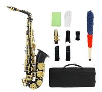 Alto Saxophone Eb Brass Saxophone Instrument for Professional Performance with Case Gloves Cleaning Cloth Brush Sax Strap Mouthpiece Brush