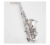 Alto Saxophone Eb Silver Plated Instrument One To One Structure Alto Sax Deep Engraved Pattern Saxophone for Student