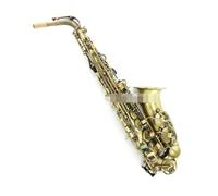 Alto Saxophone Eb Tune E Flat Instrument Antique Copper Green Bronze Surface Brass Sax With Case