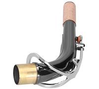Alto Saxophone Elbow Bend Neck Brass Black Plated Professional Sound Enhancer for Jazz Performances 18 X 2 X 8 cm