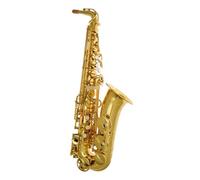 Alto Saxophone Gold Lacquer Brass Plated Professional Musical Instrument With Case