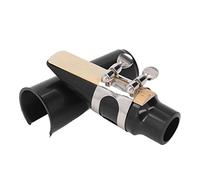 Alto Saxophone Head Set Saxophone Mouthpiece Musical Instrument Comfortable Play Accessories for Students Beginners ABS Metal Black