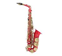 Alto Saxophone in E Flat Key, Brass Body with Engraved Pattern Shell Buttons, Woodwind Instrument for Professional Performer, Music lover, Beginner (4)