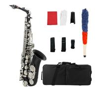 Alto Saxophone in E Flat Key, Brass Body with Engraving Floral Design, White Shell Keys, Ideal for Beginners, SAX Instrument