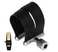 Alto Saxophone Ligature, Alto Saxophone Ligature, Saxophone PU Leather Sax Mouthpiece Alto Ligature Fastener - Professional Saxophone Accessories Compact Clip Fastener for Musicians