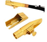 Alto Saxophone Mouthpiece, 8C Alto Saxophone Mouthpiece Kit E Flat Alto Sax Mouthpiece Replacement for Experienced and Beginner Saxophonists, Bright and Concentrated Sound