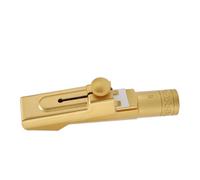 Alto Saxophone Mouthpiece, Bright Tone Metal Brass for Beginners, Professionals, Students. Gold Plated, Lid, Stage, Home, Lessons, Gift