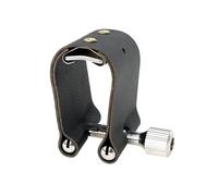 Alto Saxophone Mouthpiece Clip Color U Shaped Soft Leather Cassette Suitable For Sax Woodwind Protection Accessories (Color : Bk)
