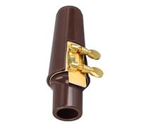 Alto Saxophone Mouthpiece Kit Fine Craftsmanship Compact Sax Cover Ligature Instrument Accessories for Replacement (Coffee)