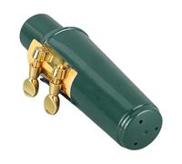 Alto Saxophone Mouthpiece Kit for Beginner Student Musician (Green) | Alto Sax Mouthpiece Assembly, Sax Cover, Metal Ligature, Cork Reeds, Plastic Cap, Instrument Accessories