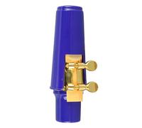 Alto Saxophone Mouthpiece Kit, Metal Sax Cover Ligature Instrument, Saxophone Mouthpiece Kit for Replacement (Purple)