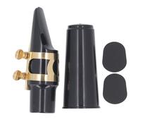 Alto Saxophone Mouthpiece Kit Premium ABS Metal Buckle Clip 2.5 Reed Sax Mouthpiece Complete Set for Beginners Students Alto Sax Players