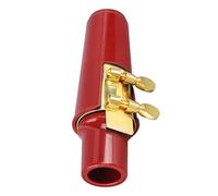Alto Saxophone Mouthpiece Kit, Premium Metal, Plastic and Cork, Ligature Reed Accessory for Replacement, Suitable for Saxophone,Good Sound, Light and Portable, Exquisite (Red)