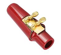 Alto Saxophone Mouthpiece Kit Replacement Compact Fine Craftsmanship Sax Cover Ligature Reeed Instrument Accessories (Red)