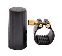 Alto Saxophone Mouthpiece & Leather Ligature Clip Saxophone Protective With Fastener Sax Accessory