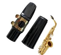 Alto Saxophone Mouthpiece - Saxophone Replacement Mouthpiece with Ligature and Cap - Portable Mouthpiece for Alto Saxophone Use Replacement Supply