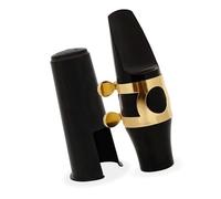 Alto Saxophone Mouthpiece Set E-flat Alto Saxophone Mouthpiece Clip Cap Set ABS Mouthpiece + Clip + Mouthpiece Cap