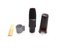 Alto Saxophone Mouthpiece With Clip Cap Reed Saxphone Accessories Replacement (Color : Brown)
