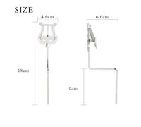 Alto Saxophone Music Score Clip Portable Sax Marching Music Score Durable Fixing Bracket Use To Woodwind Musical Instrument Part(Long Version)
