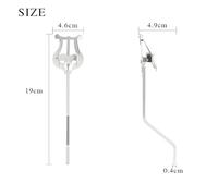 Alto Saxophone Music Score Clip Portable Sax Marching Music Score Durable Fixing Bracket Use To Woodwind Musical Instrument Part(Short Version)