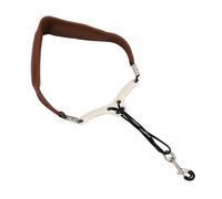 Alto Saxophone Neck Strap Adjustable Tenor Sax Neck Strap Instrument Accessories with Swivel Metal Hook for Musicians (Coffee)