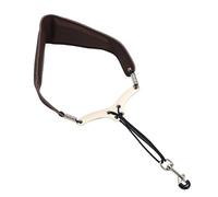 Alto Saxophone Neck Strap Adjustable Tenor Sax Neck Strap Instrument Accessories with Swivel Metal Hook for Musicians (Brown)