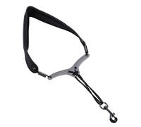 Alto Saxophone Neck Strap Adjustable Tenor Sax Neck Strap Instrument Accessories with Swivel Metal Hook for Musicians (Black)