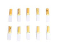 Alto Saxophone Reeds, 10Pcs Alto Saxophone Reed Flat Eb Sax Reeds Instrument Accessory Clarinet Reed Set Kit for Replacement(#3)