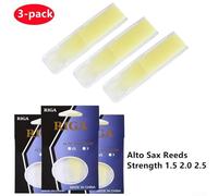 Alto Saxophone Reeds in 3 Strengths, 1 5, 2 0, 2 5, Synthetic Resin with Excellent Response Features (Strength 2.5)