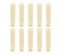 Alto Saxophone Reeds, Premium Natural Cane Tone Easy Blowing, Saxophone Reeds 10 Pack with Protective Case for Beginners Intermediate Musicians Practice Lessons Gigs