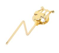 Alto Saxophone Sheet Music Clip Stand Elegant Gold Portable Sax Lyre Clamp On Holder for Alto/Tenor Saxophone, Ideal Music Stand for Musicians and Beginners