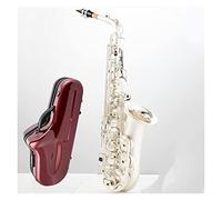 Alto Saxophone Silvering Plated Musical Instruments E Flat Sax With Mouthpiece Professional