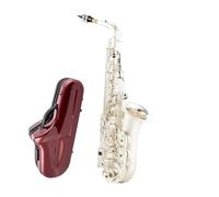 Alto Saxophone Silvering Plated Musical Instruments E Flat Sax With Mouthpiece Professional