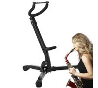 Alto Saxophone Stand, Saxophone Stand for Alto Saxophone, Saxophone Holder, Adjustable Saxophone Stand with Metal Triangle Base for Saxophone Lovers, Children, Men, Women