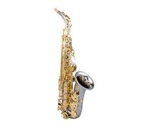 Alto Saxophone White Brass Instrument E Flat Adult Professional Performance Level