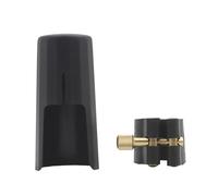 Alto Soprano Tenor Saxophone Mouthpiece Ligature And Cap Sax Leather Buckle ClampClip Woodwind Instrument Accessories (Color : Alto)