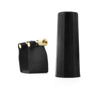 Alto/Tenor/High-pitched Saxophone Bakelite Mouthpiece Leather Clip With Plastic Mouthpiece Cap Saxophone Repair Parts (Color : Tenor)