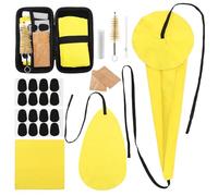 Alto Tenor Soprano Saxophone Cleaning Cloths Kit with Case, Sax Microfiber Cleaning Cotton with Mouthpiece Cushions & Mouthpiece Brush & Neck Corks, Wind Woodwind Clarinet Flute Trumpet Cleaning Kit