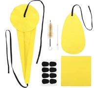 Alto Tenor Soprano Saxophone Cleaning Swab Kit with Microfiber Cloth, Mouthpiece Cushion and Mouthpiece Brush for Sax Clarinet Flute Trumpet and Woodwind Instrument Maintenance