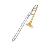 Alto Trombone Lacquered Gold Brass Instrument Bass Transposition Lacquered Brass Trombone(4)