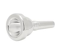 Alto Trombone Mouthpiece Silver Plated Brass 12C, Durable Musical Instrument Accessory - Superior Sound Quality, Stylish Finish, Compatible with Most Alto Trombones