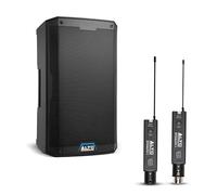 ALTO TS410 2000W 10-Inch Powered PA Speaker Bundle with XLR Mic Receiver and Transmitter for Live Performances, Events, Karaoke, Public Address, Presentations