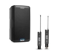 ALTO TS412 2500W 12-Inch Powered PA Speaker Bundle with XLR Mic Receiver and Transmitter for Live Performances, Events, Karaoke, Public Address, Presentations
