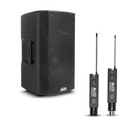 ALTO TX412 700W 12" Powered PA Speaker Bundle with XLR Mic Receiver and Transmitter for Live Performances, Events, Karaoke, Public Address, Presentations