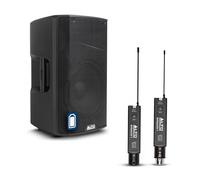 ALTO TX412B 600W 12" Baterry Powered PA Speaker Bundle with XLR Mic Receiver and Transmitter for Live Performances, Events, Karaoke, Public Address, Presentations